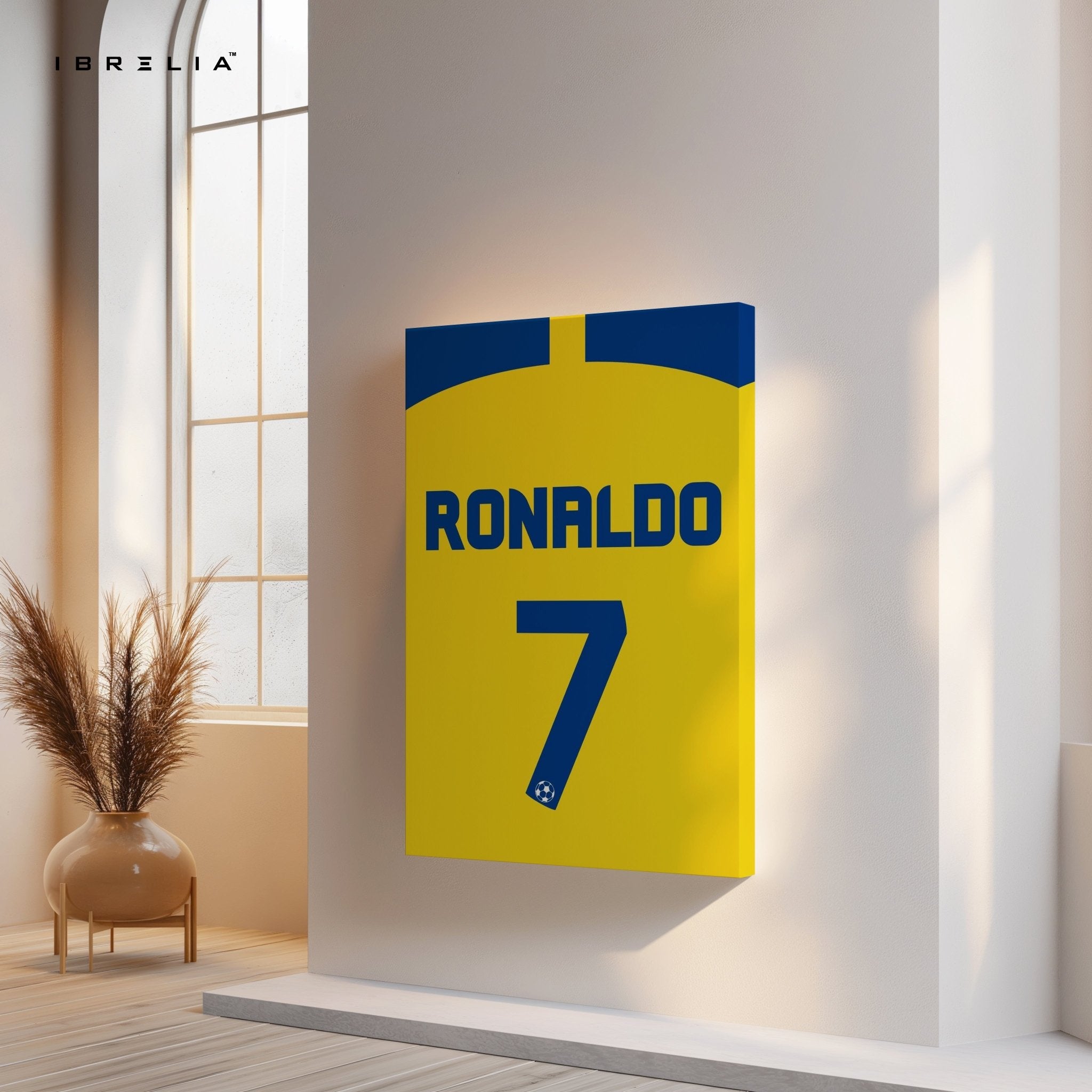 Cristiano Ronaldo No. 7 Wall Frame | 4K Ultra Wrap Frame Wall Art in Pakistan | IBRELIA™ - IBRELIA