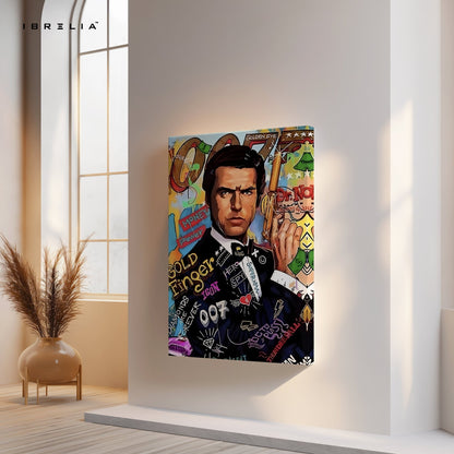 James Bond “007 Graffiti Edition” Wall Frame | 4K Ultra Wrap Frame Wall Art in Pakistan | IBRELIA™ - IBRELIA