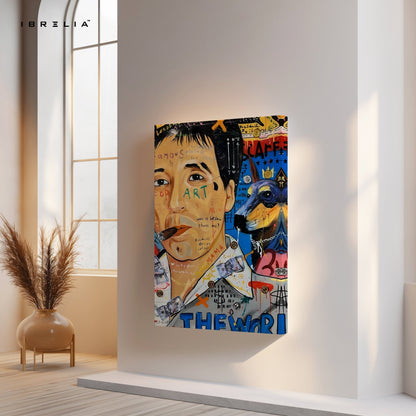 Tony Montana “The World Is Yours” Graffiti 4K Wall Art in Pakistan | IBRELIA™ - IBRELIA