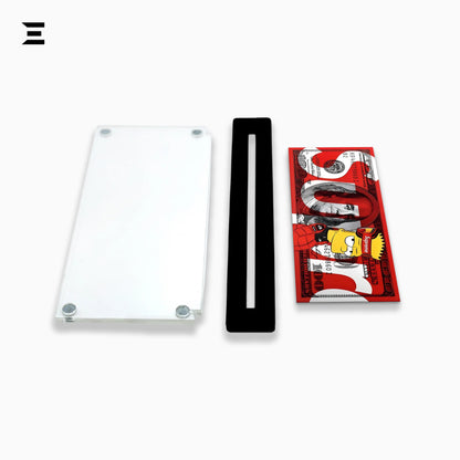 Premium Magnetic Acrylic Frame with Black Base – Bart Simpson x Supreme $100 Dollar Art IBRELIA