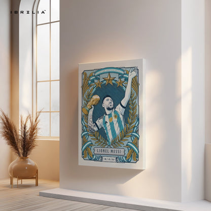 Lionel Messi Wall Art – World Cup Glory Edition | IBRELIA™ - IBRELIA