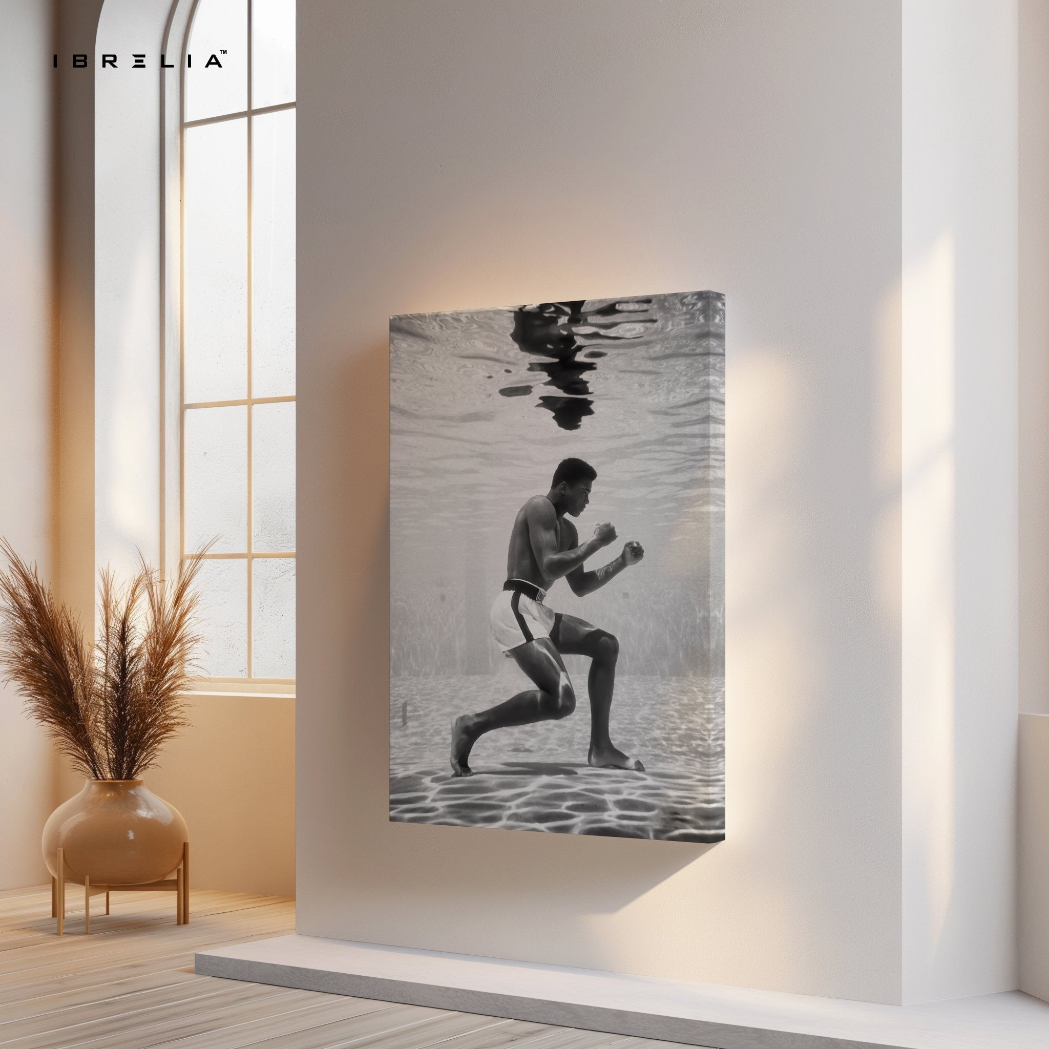 Muhammad Ali Underwater Boxing – 4K Ultra Wrap Frame Wall Art in Pakistan | IBRELIA™ - IBRELIA