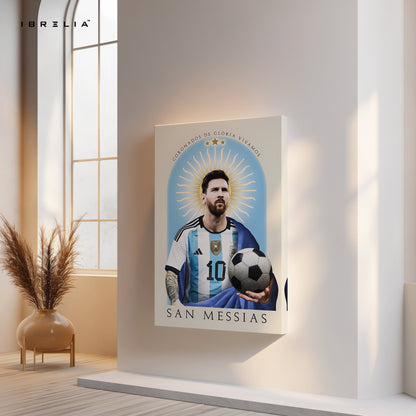 Lionel Messi Wall Art – San Messias Edition | IBRELIA™ - IBRELIA