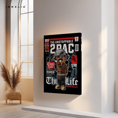 2PAC “Thug Life” Pop Art Comic Edition – 4K Ultra Wrap Frame Wall Art in Pakistan | IBRELIA™ - IBRELIA