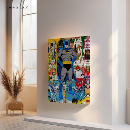 Batman Graffiti Wall Frame | 4K Ultra Wrap Frame Wall Art in Pakistan | IBRELIA™