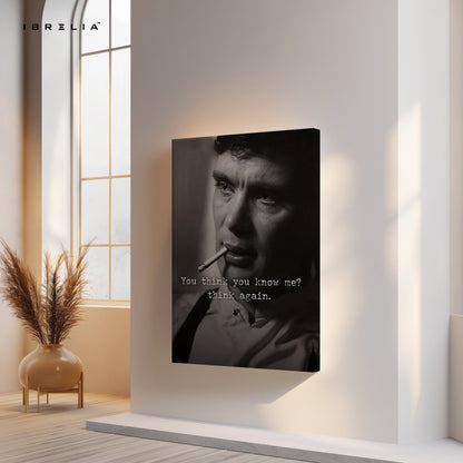 You Think You Know Me? Think Again – Cinematic Noir Wall Frame | 4K Ultra Wrap Frame Wall Art in Pakistan | IBRELIA™ - IBRELIA