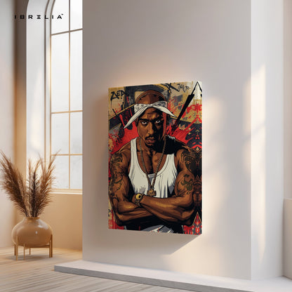 Tupac Shakur Wall Frame | 4K Ultra Wrap Frame Wall Art in Pakistan | IBRELIA™ - IBRELIA