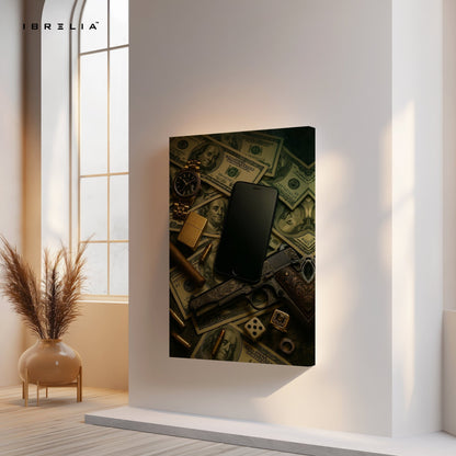Power, Money & Luxury Wall Frame | 4K Ultra Wrap Frame Wall Art in Pakistan | IBRELIA™ - IBRELIA