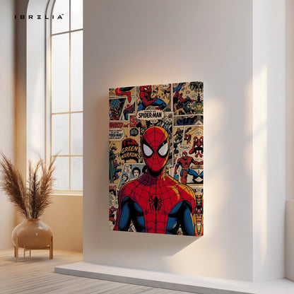 Spider - Man Classic Comic Wall Frame | 4K Ultra Wrap Frame Wall Art in Pakistan | IBRELIA™ - IBRELIA