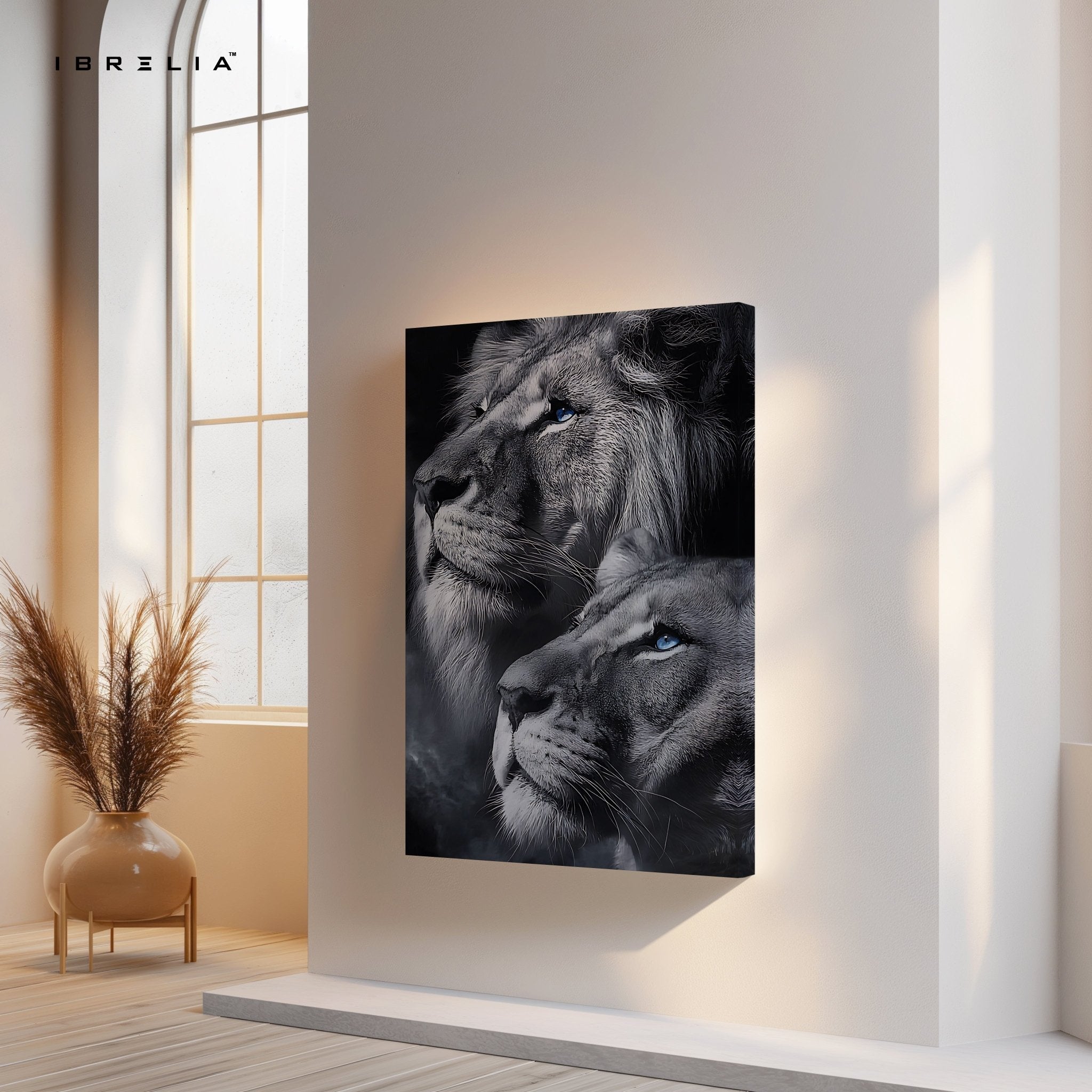 Majestic Lions – 4K Ultra Wrap Frame Wall Art in Pakistan | IBRELIA™ - IBRELIA