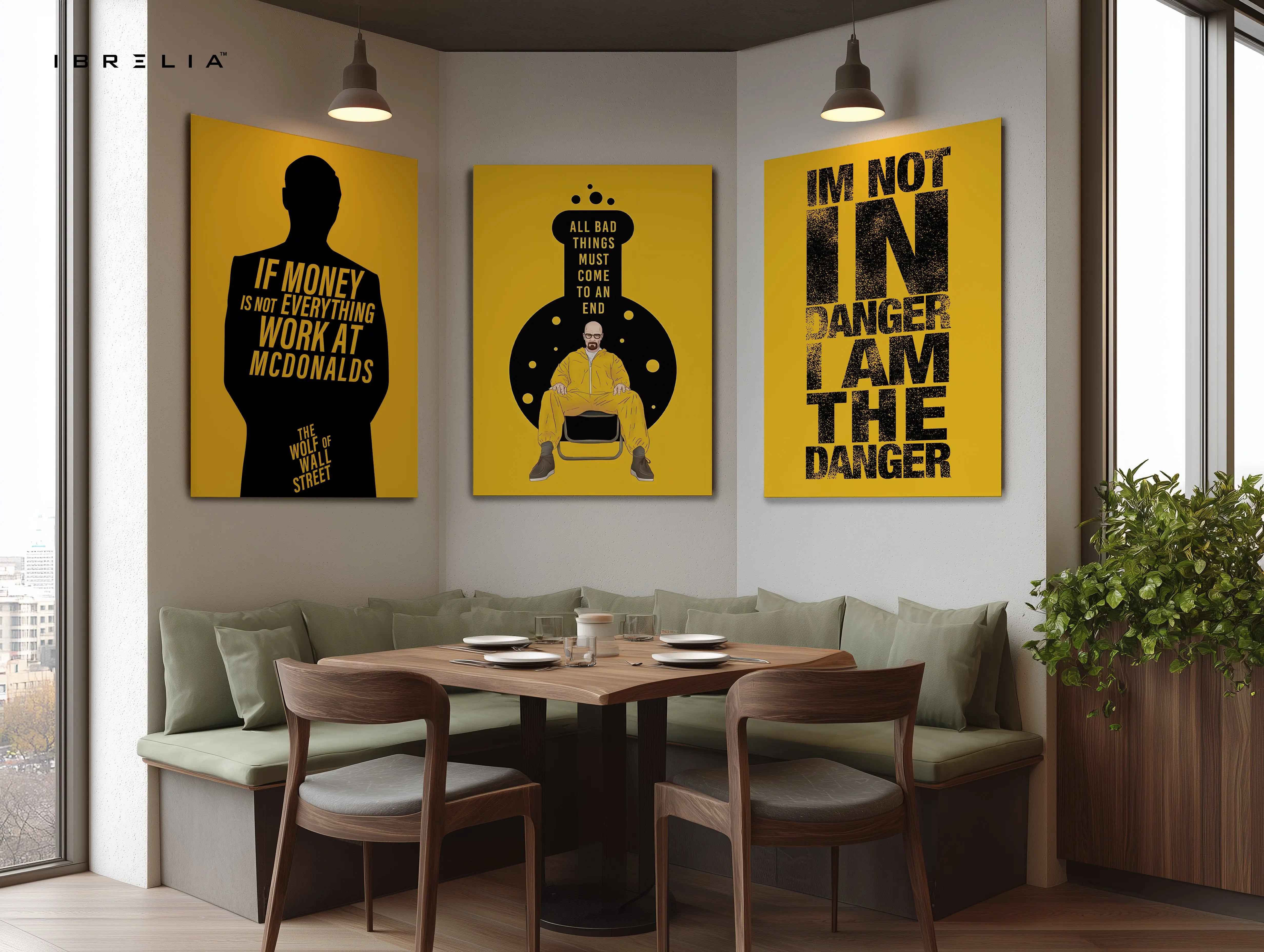 Breaking Bad Heisenberg Quote 3 Panel 4K Ultra HD Wall Art in Pakistan | IBRELIA™ IBRELIA