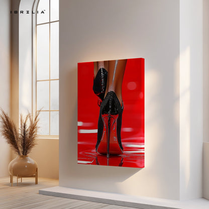 Red Stilettos Wall Frame | 4K Ultra Wrap Frame Wall Art in Pakistan | IBRELIA™ - IBRELIA