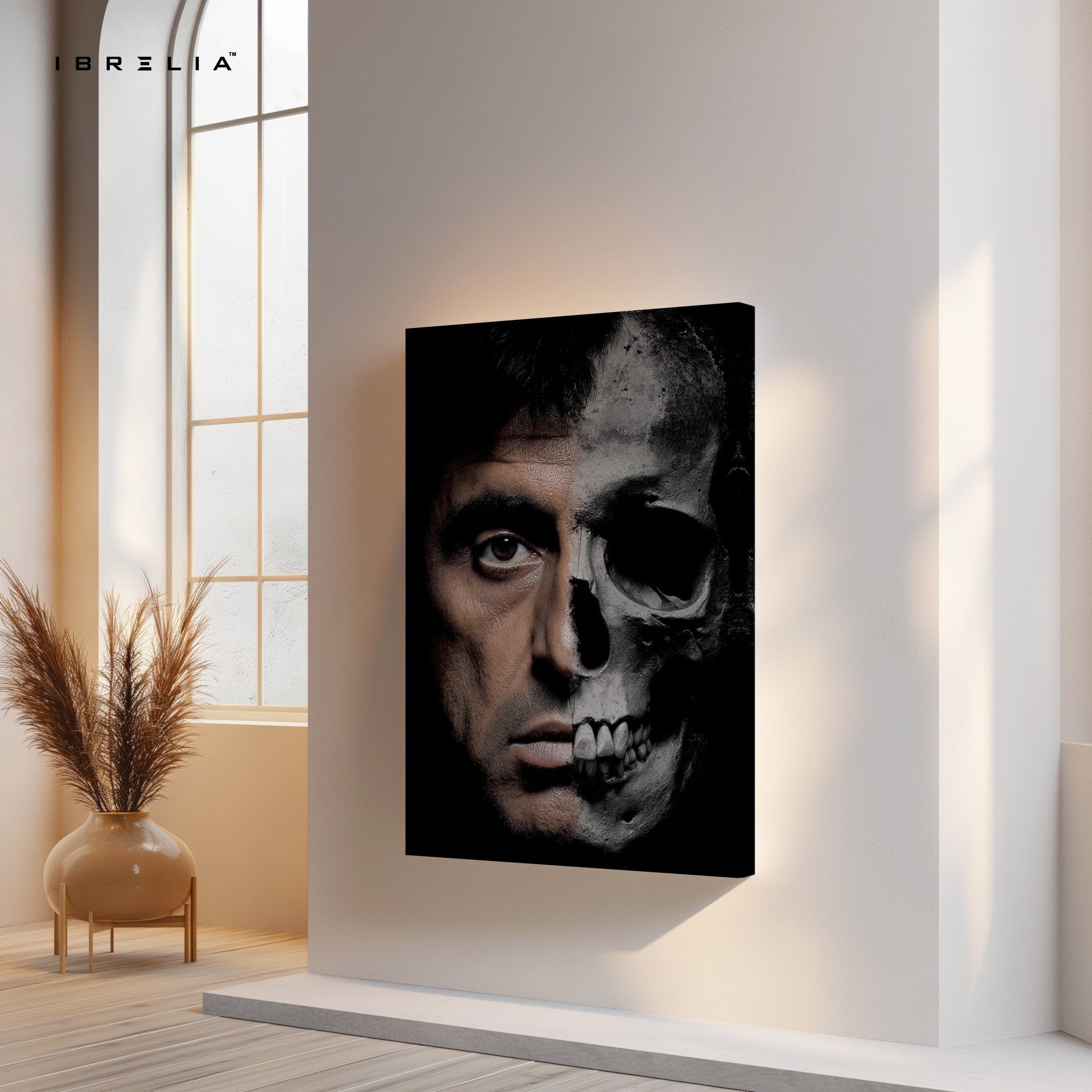 Scarface Half Skull Wall Frame | 4K Ultra Wrap Frame Wall Art in Pakistan | IBRELIA™ - IBRELIA