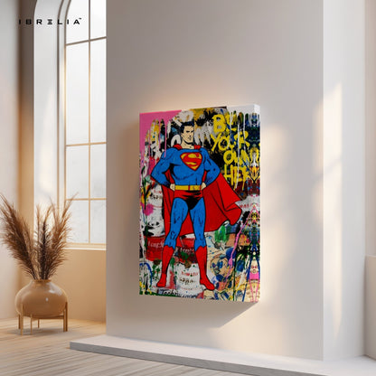 Superman “Be Your Own Hero” Wall Frame | 4K Ultra Wrap Frame Wall Art in Pakistan | IBRELIA™ - IBRELIA