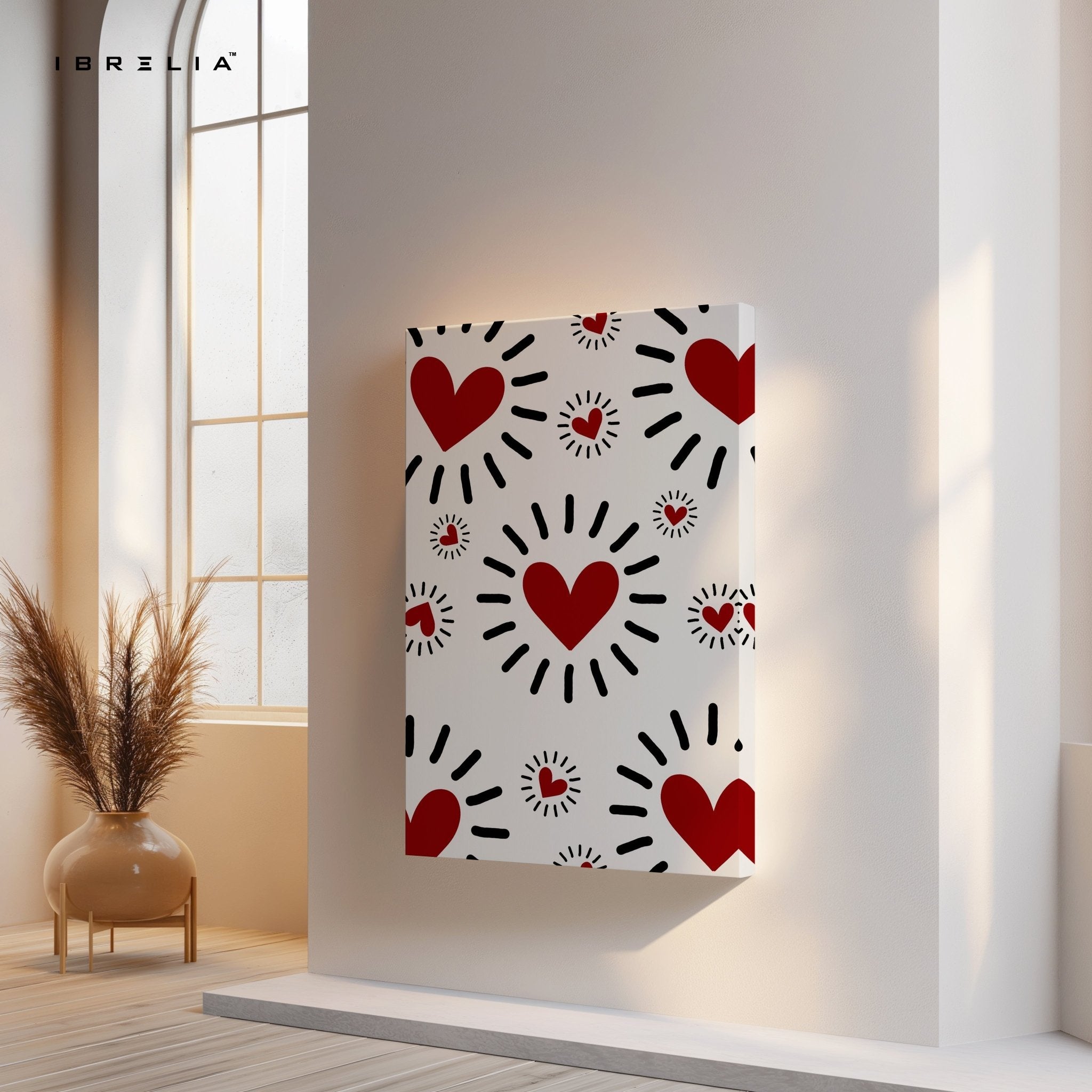Love Burst Hearts Wall Frame | 4K Ultra Wrap Frame Wall Art in Pakistan | IBRELIA™ - IBRELIA