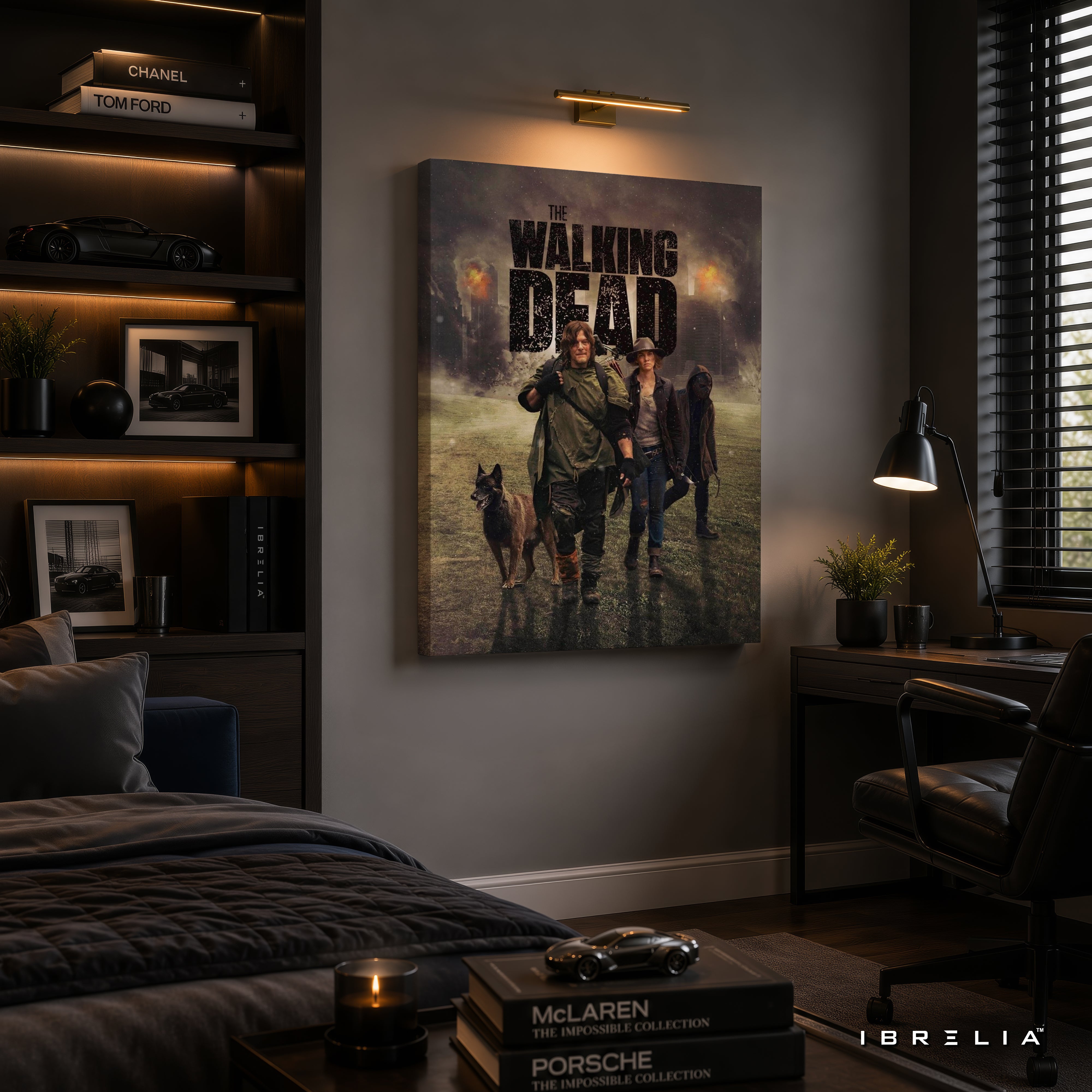 The Walking Dead Premium Wall Art – Daryl Dixon Survivor 4K Wrapped MDF Frame | IBRELIA™