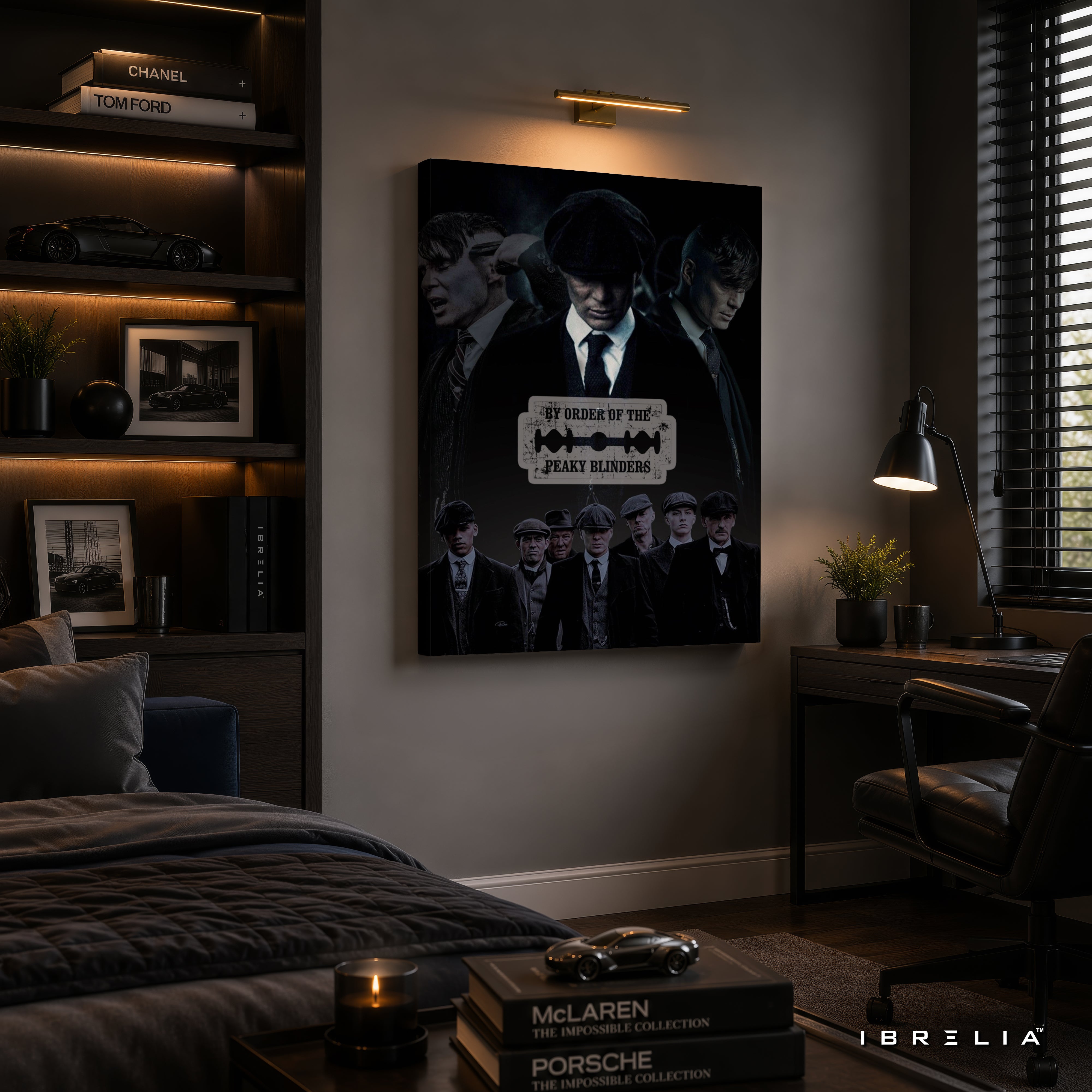 Peaky Blinders Shelby Family Premium Wall Art – By Order of the Peaky Blinders 4K Wrapped MDF Frame | IBRELIA™