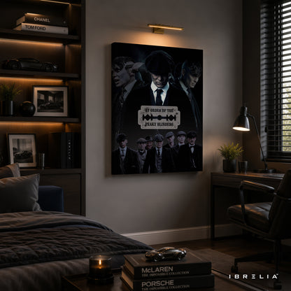 Peaky Blinders Shelby Family Premium Wall Art – By Order of the Peaky Blinders 4K Wrapped MDF Frame | IBRELIA™