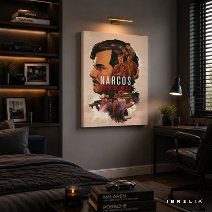 Narcos: Rise of the Cartels Premium Wall Art – Netflix Inspired 4K Wrapped MDF Frame | IBRELIA™