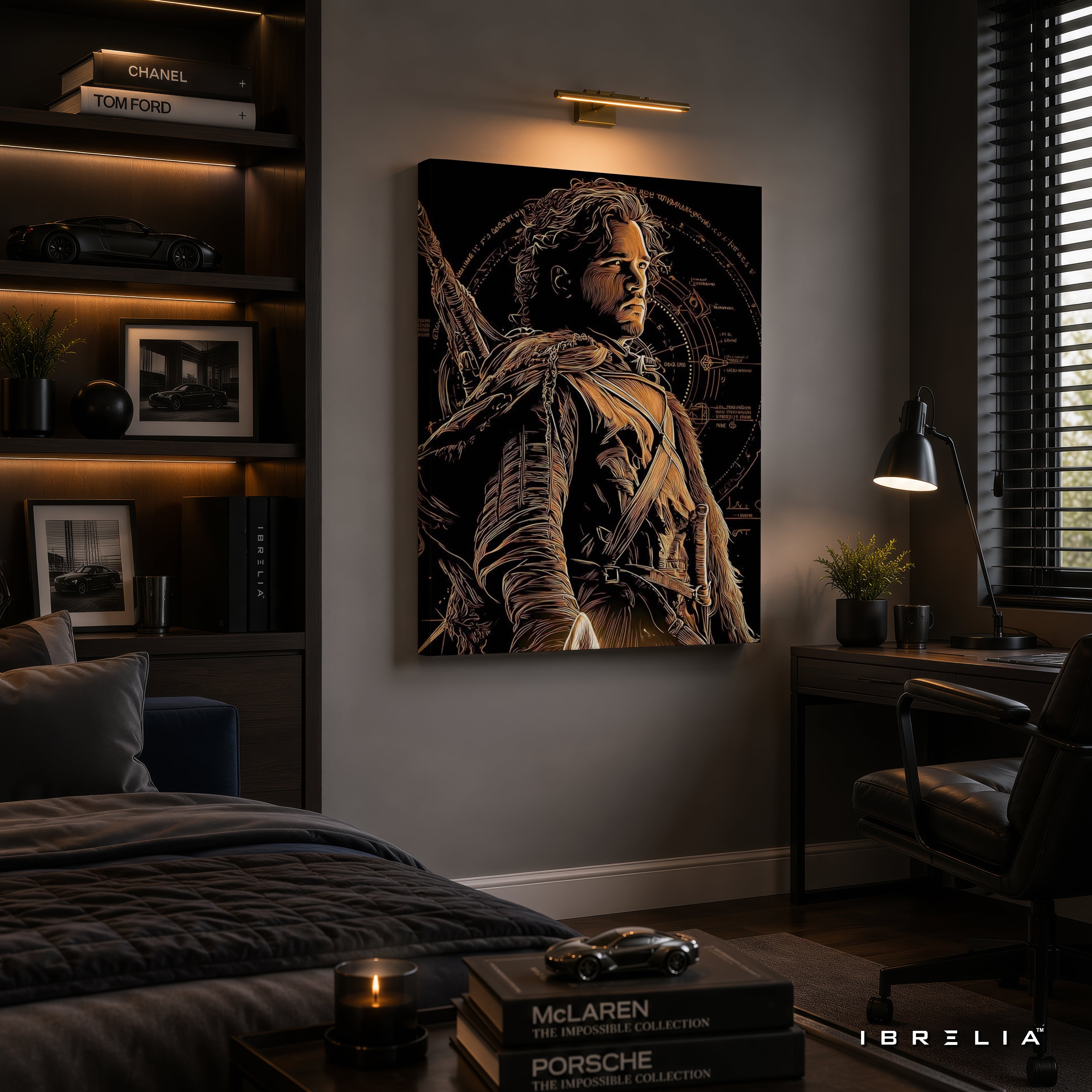 Jon Snow Premium Wall Art – Game of Thrones 4K Wrapped MDF Frame | IBRELIA™