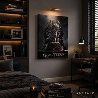 Game of Thrones Iron Throne Premium Wall Art – 4K Wrapped MDF Frame | IBRELIA™