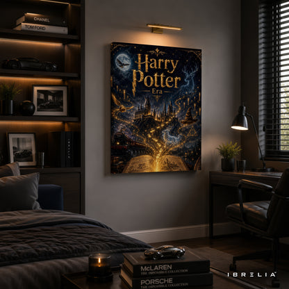 Harry Potter Era Wall Art – Hogwarts Magical World Premium Wrapped MDF Wall Decor | IBRELIA™