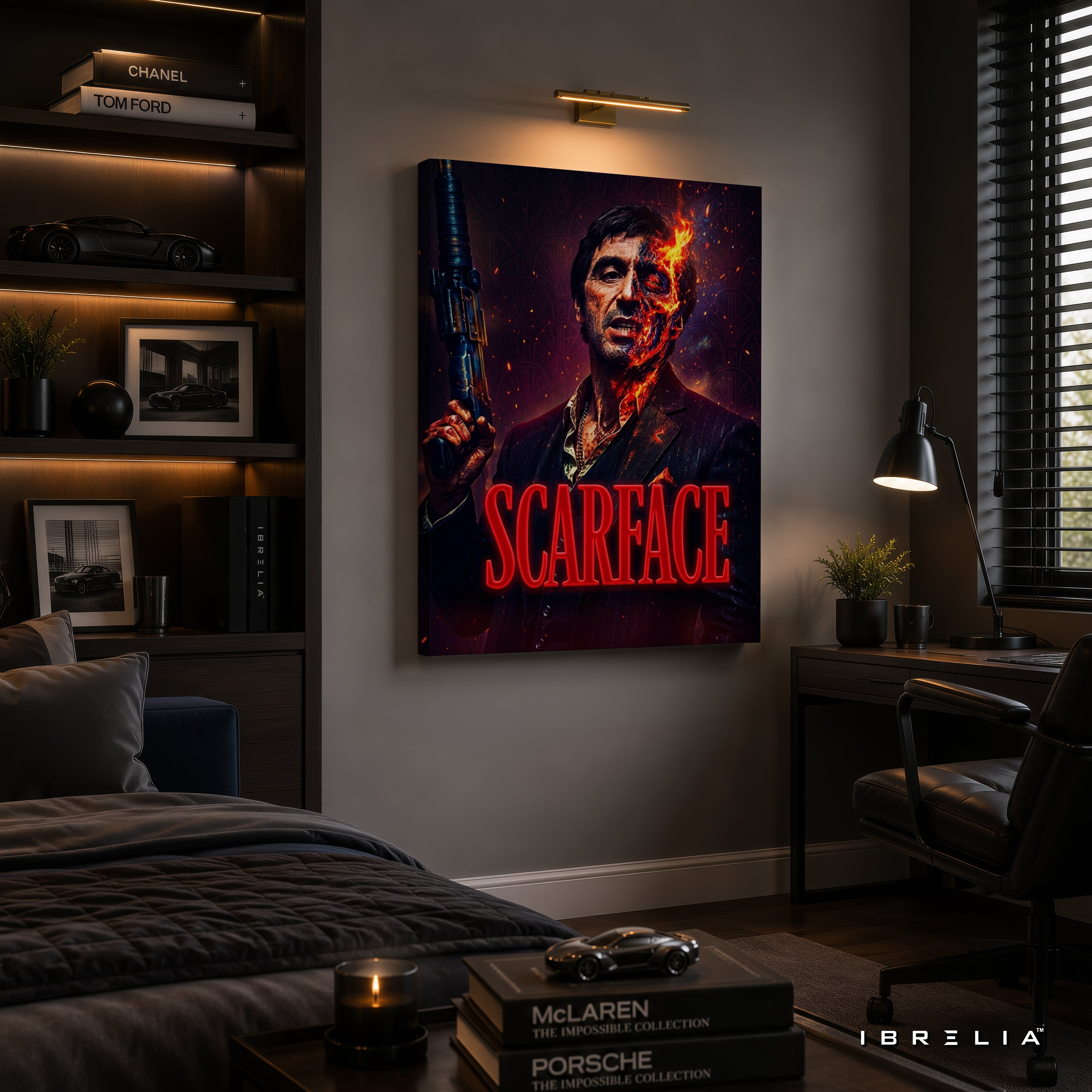 Scarface Tony Montana Wall Art – Al Pacino Premium Movie Poster | IBRELIA™