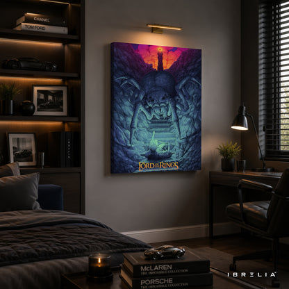 The Lord of the Rings: Shelob Premium Canvas Wall Art – Return of the King Fantasy Movie Artwork | Middle-earth Decor | IBRELIA™