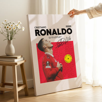 Cristiano Ronaldo Alive Legend – 4K Ultra Wrap Frame Wall Art in Pakistan | IBRELIA™ - IBRELIA