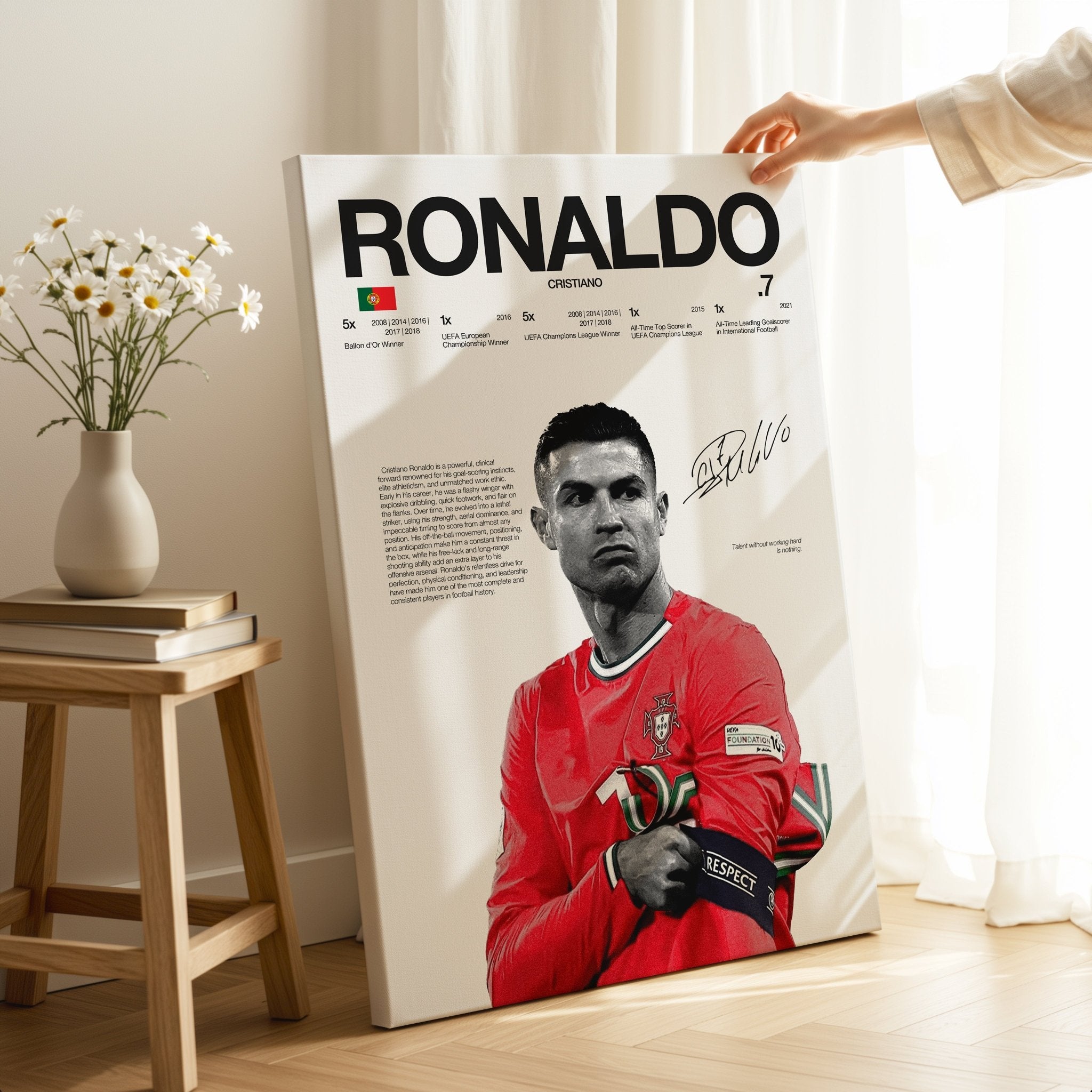 Cristiano Ronaldo – The Icon 4K Ultra Wrap Frame Wall Art in Pakistan | IBRELIA™ - IBRELIA