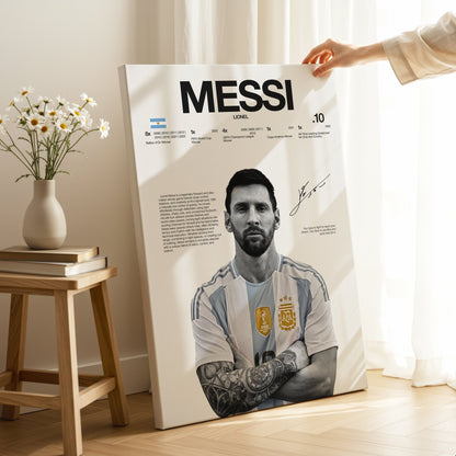 Lionel Messi – The GOAT Edition 4K Ultra Wrap Frame Wall Art in Pakistan | IBRELIA™ - IBRELIA