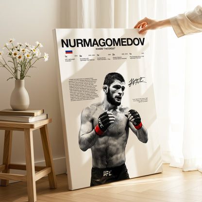 Khabib Nurmagomedov “The Eagle” – UFC Champion 4K Ultra Wrap Frame Wall Art in Pakistan | IBRELIA™ - IBRELIA