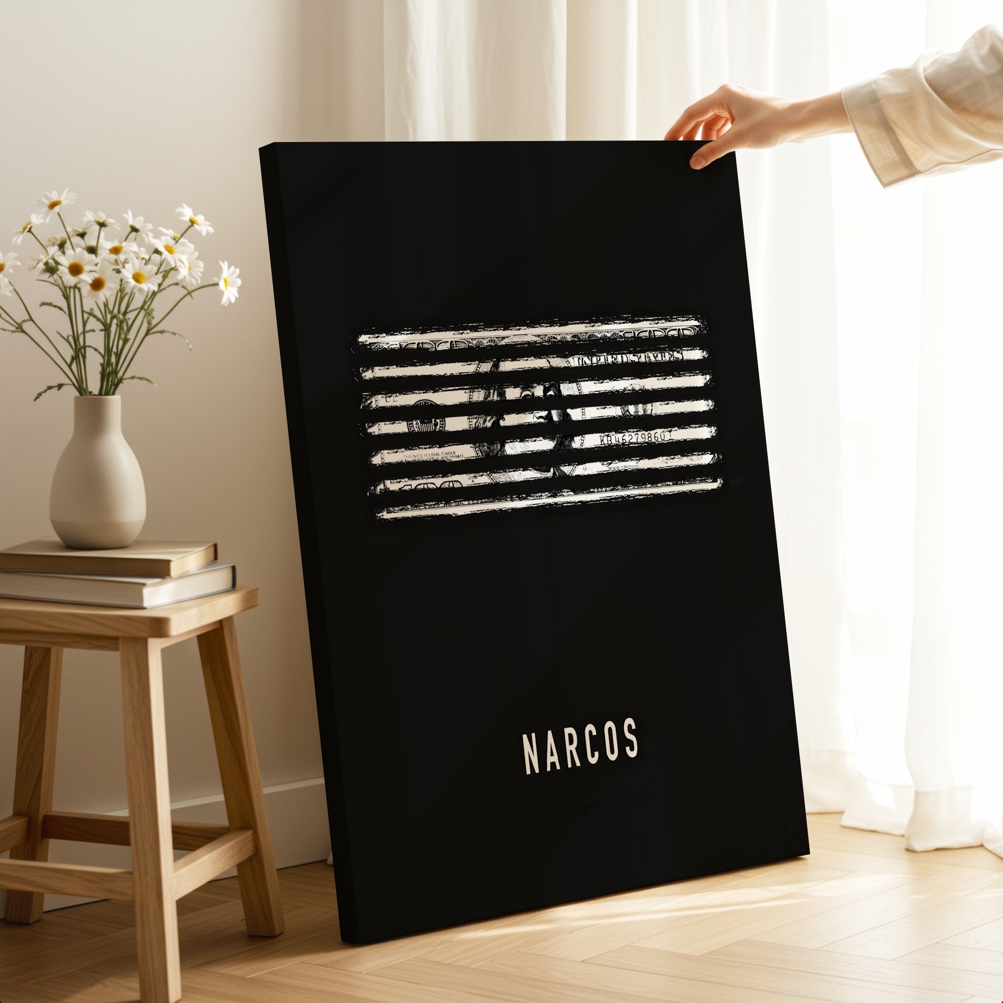Narcos – Money Behind Bars 4K Ultra Wrap Frame Wall Art in Pakistan | IBRELIA™ - IBRELIA