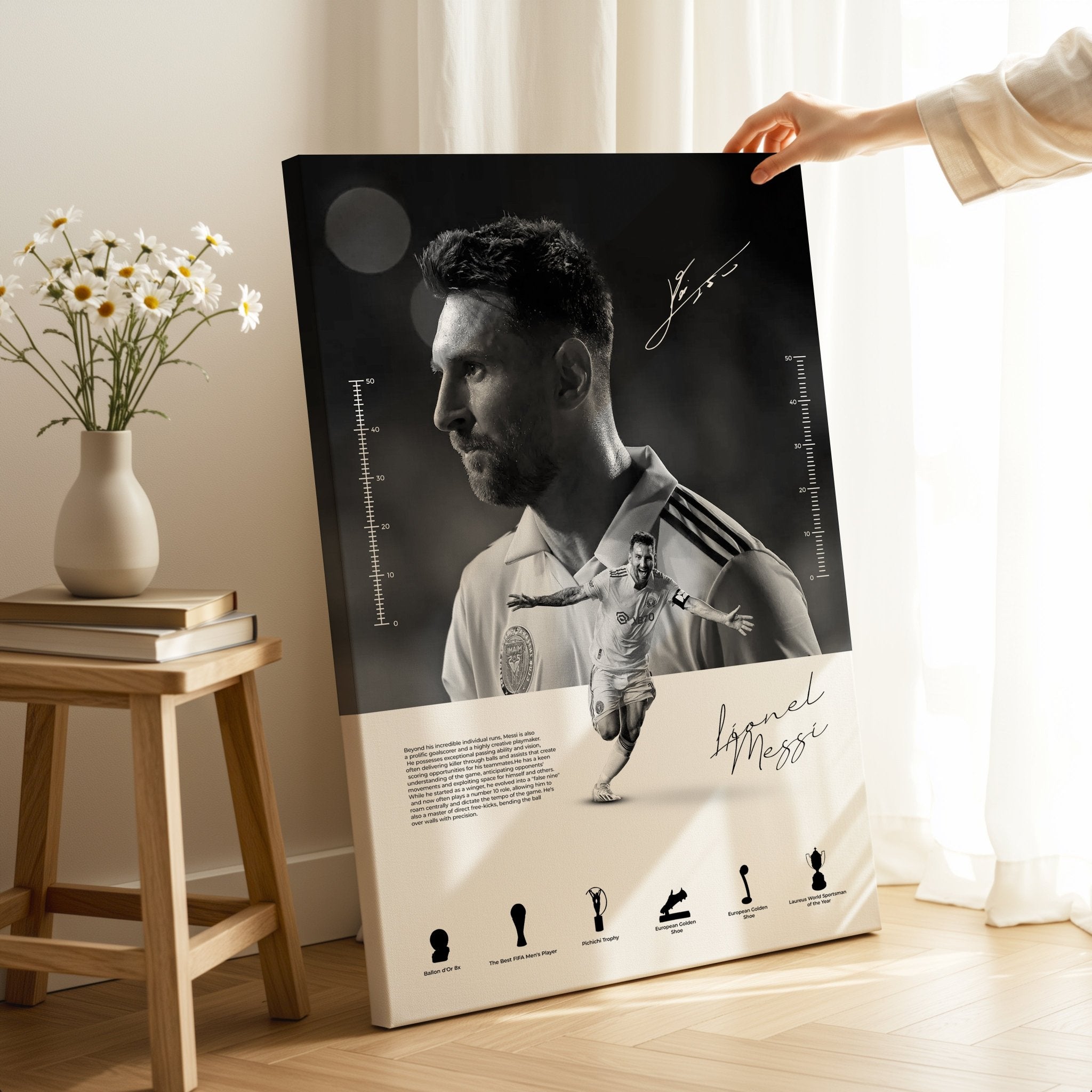 Lionel Messi – The Legend 4K Ultra Wrap Frame Wall Art in Pakistan | IBRELIA™ - IBRELIA