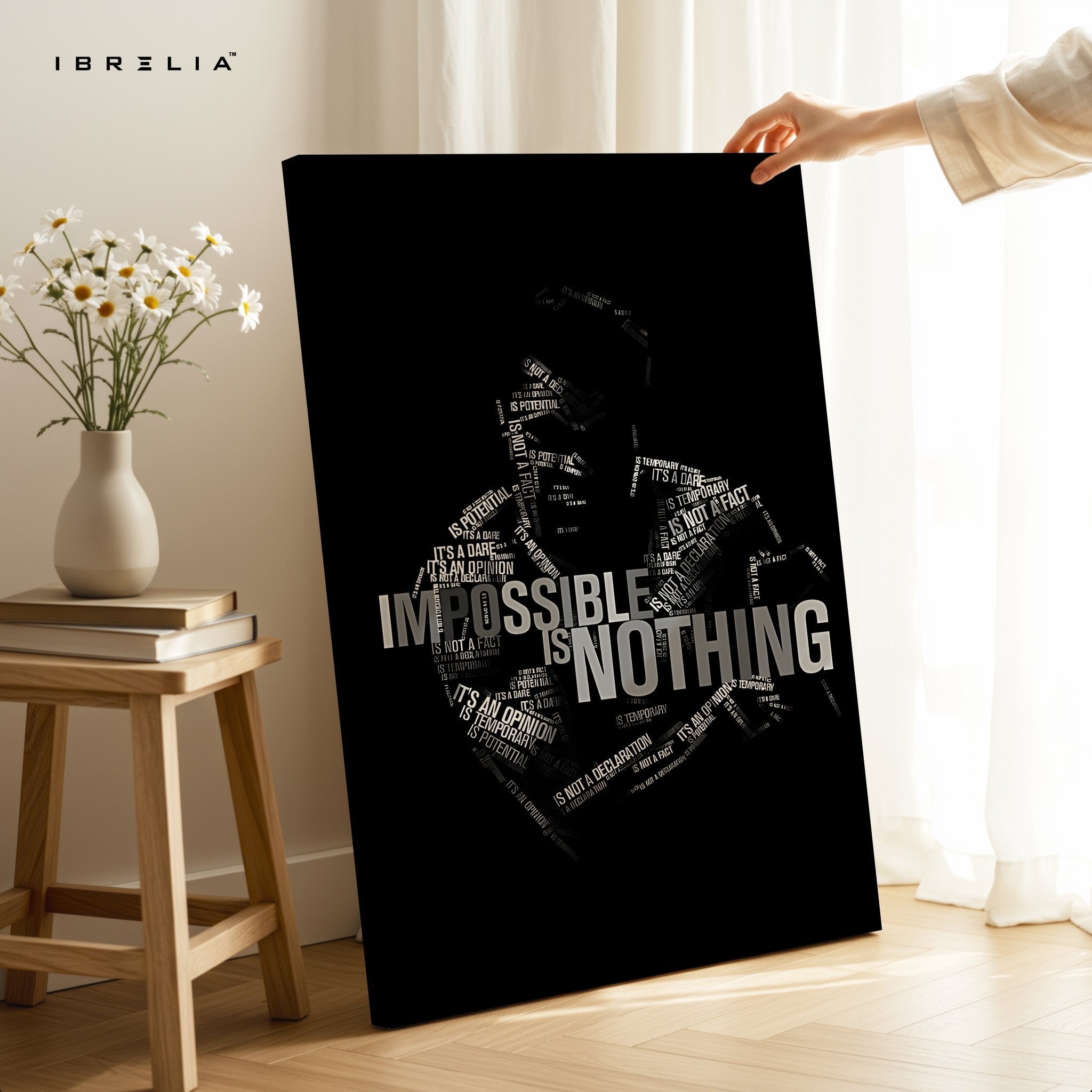 Muhammad Ali – Impossible Is Nothing 4K Ultra Wrap Frame Wall Art in Pakistan | IBRELIA™ - IBRELIA