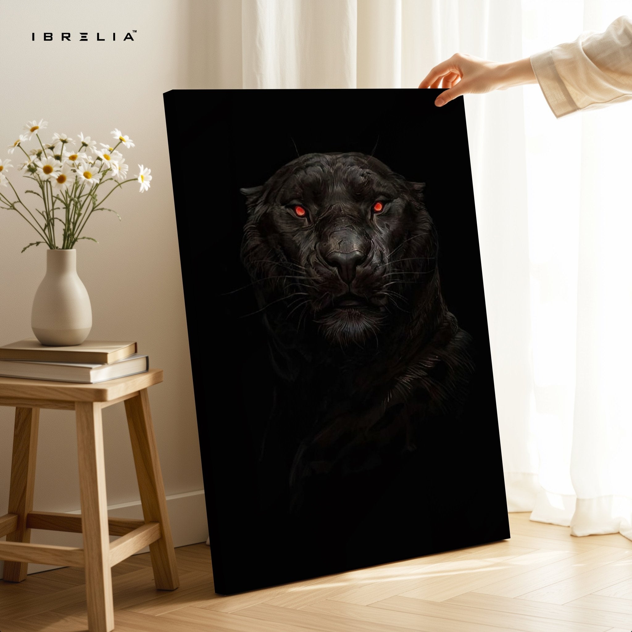 Black Panther Wall Frame | 4K Ultra Wrap Frame Wall Art in Pakistan | IBRELIA™ - IBRELIA