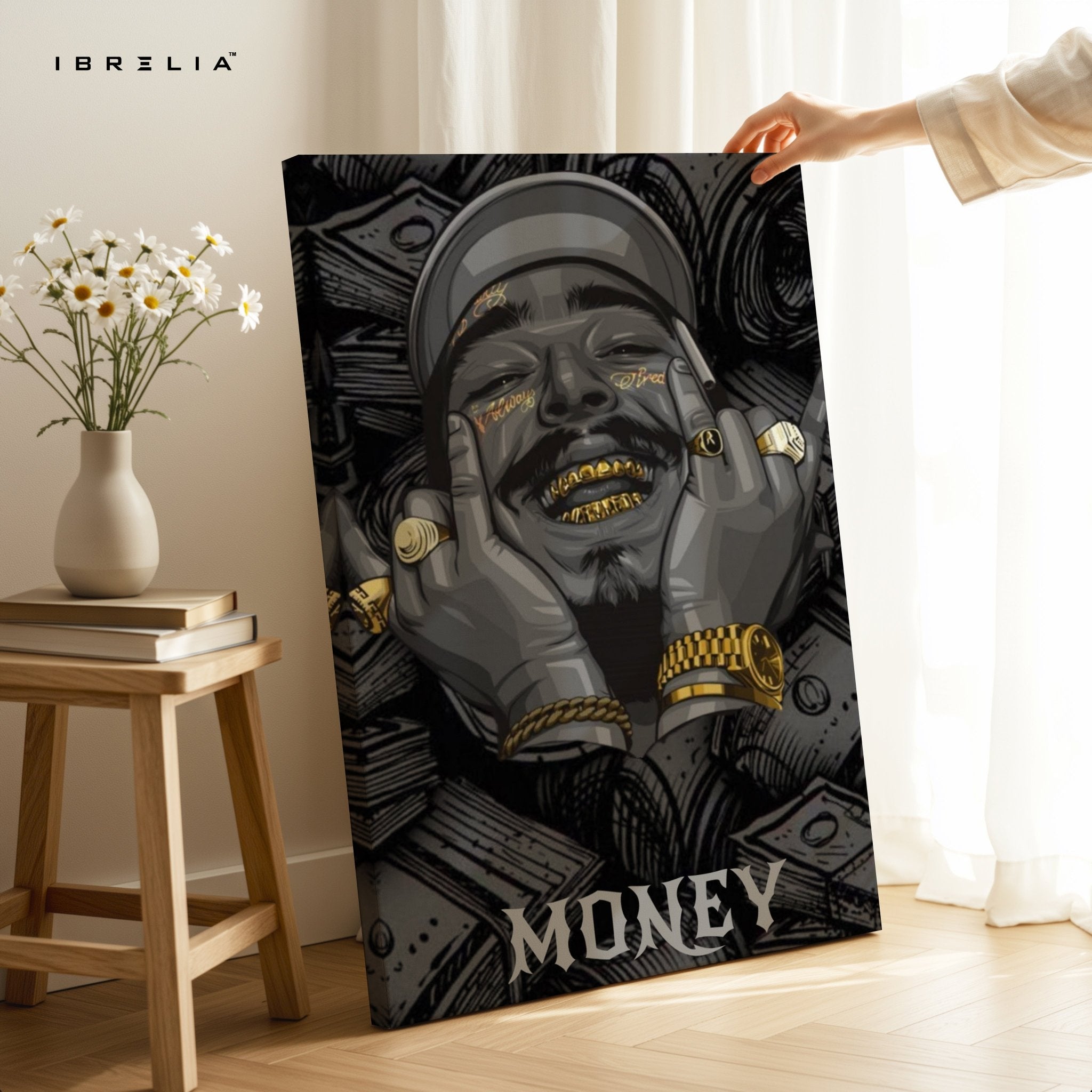 MONEY Wall Frame | 4K Ultra Wrap Frame Wall Art in Pakistan | IBRELIA™ - IBRELIA