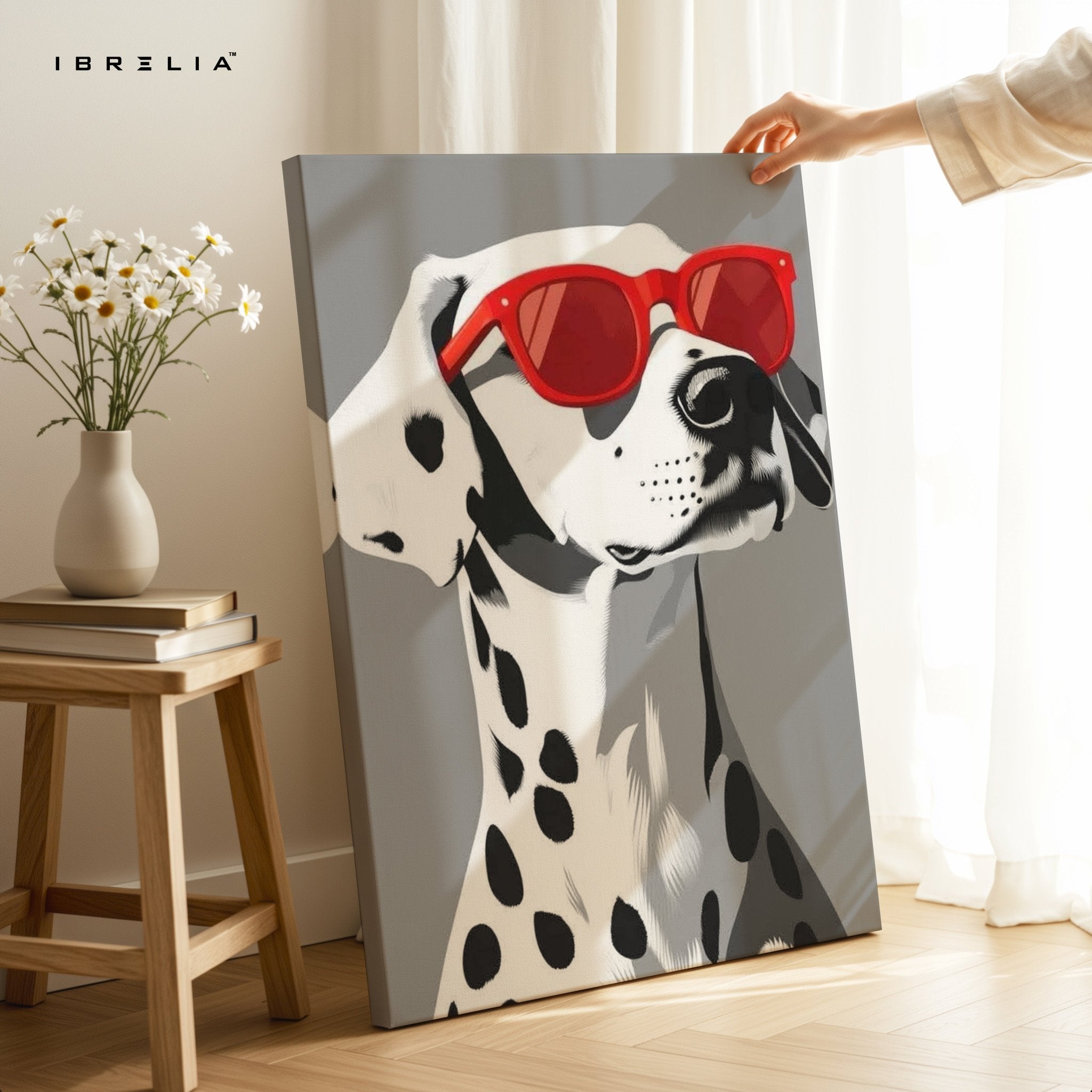 Dalmatian Cool Shades Wall Frame | 4K Ultra Wrap Frame Wall Art in Pakistan | IBRELIA™