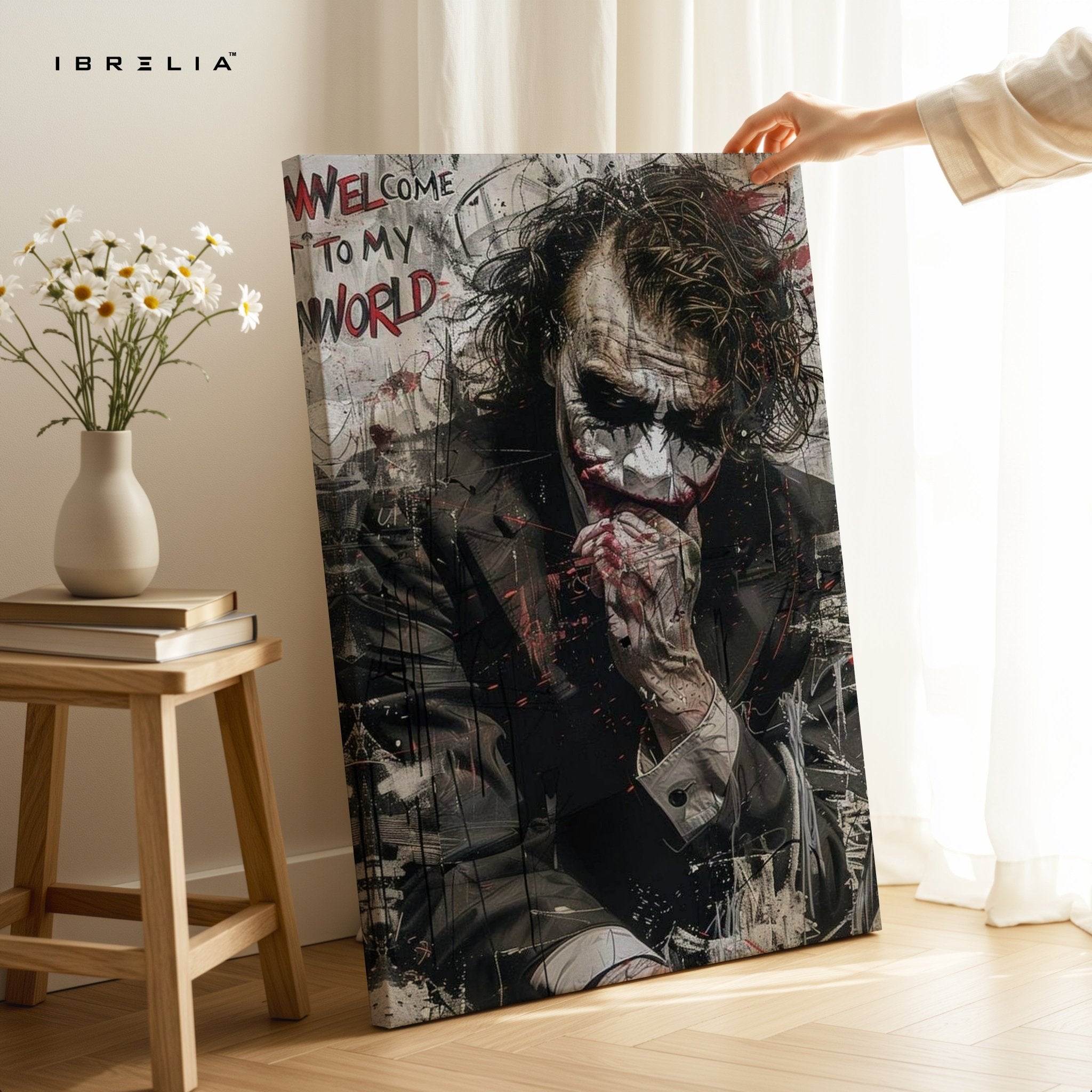Joker “Welcome To My World” Wall Frame | 4K Ultra Wrap Frame Wall Art in Pakistan | IBRELIA™ - IBRELIA