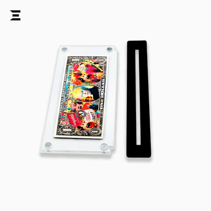 Premium Magnetic Acrylic Frame with Black Base – Andy Warhol, Marilyn Monroe & Mickey Mouse IBRELIA
