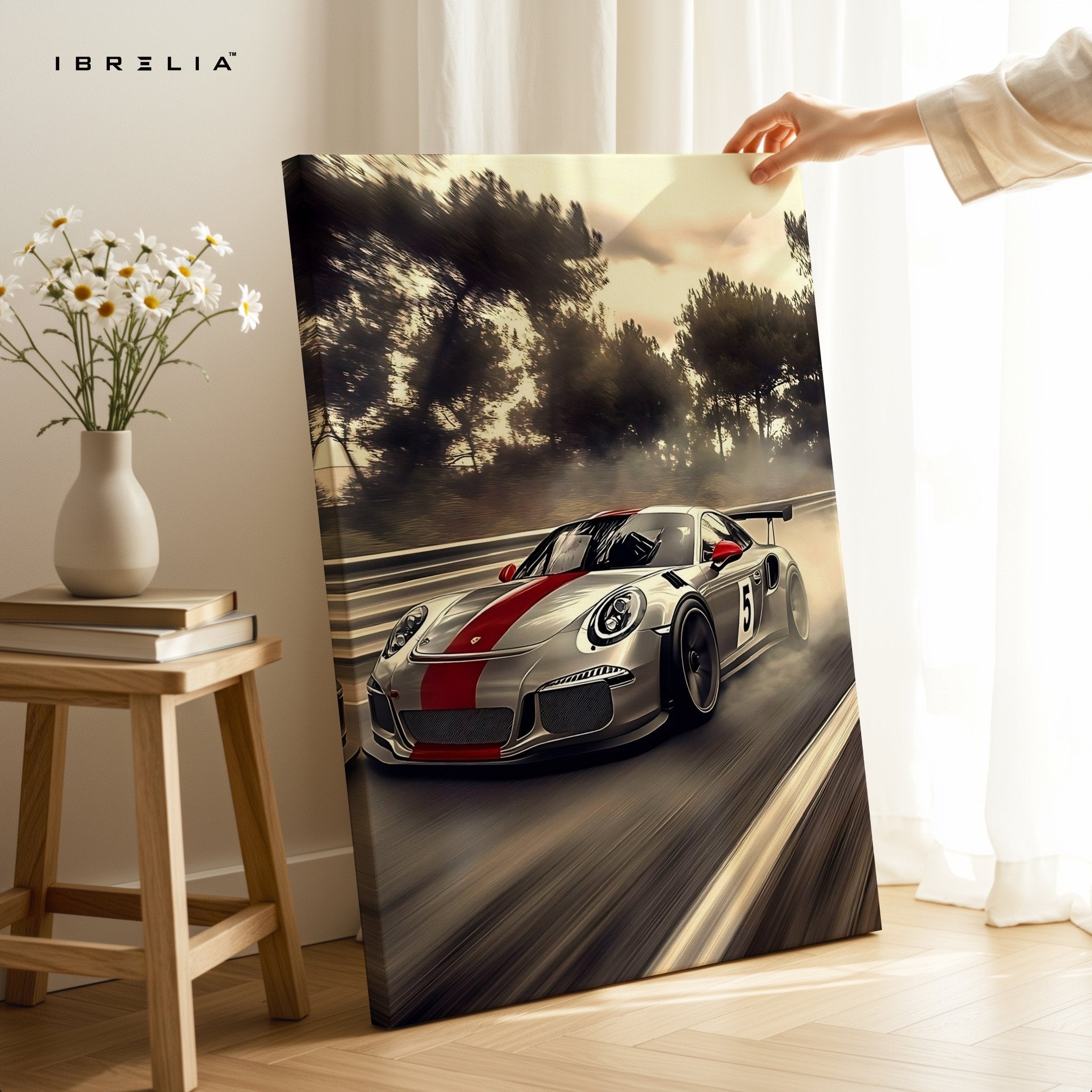 Porsche GT3 RS Racing Edition – 4K Ultra Wrap Frame Wall Art in Pakistan | IBRELIA™ - IBRELIA