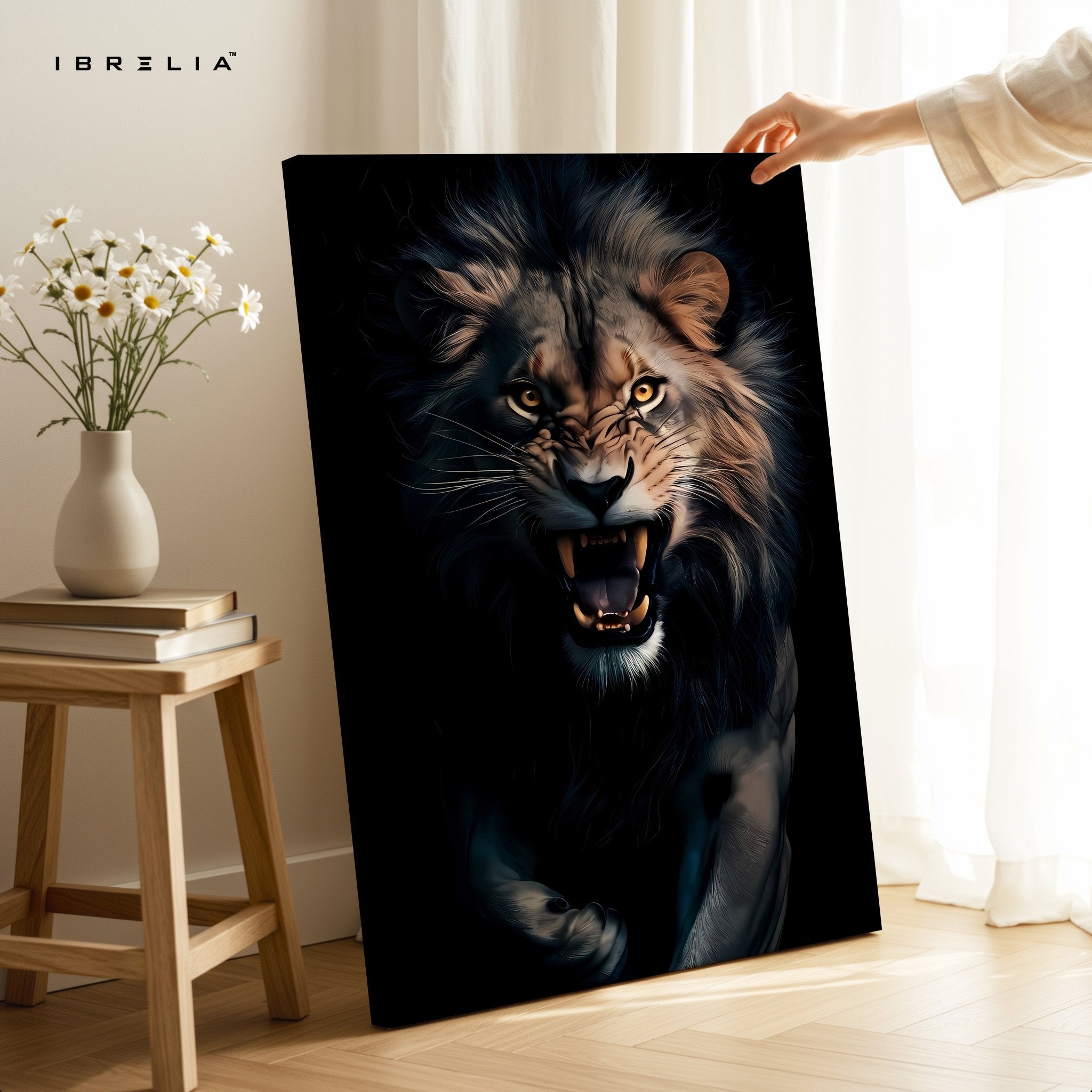 Roaring Lion 4K Ultra HD Wall Art in Pakistan | IBRELIA™ - IBRELIA