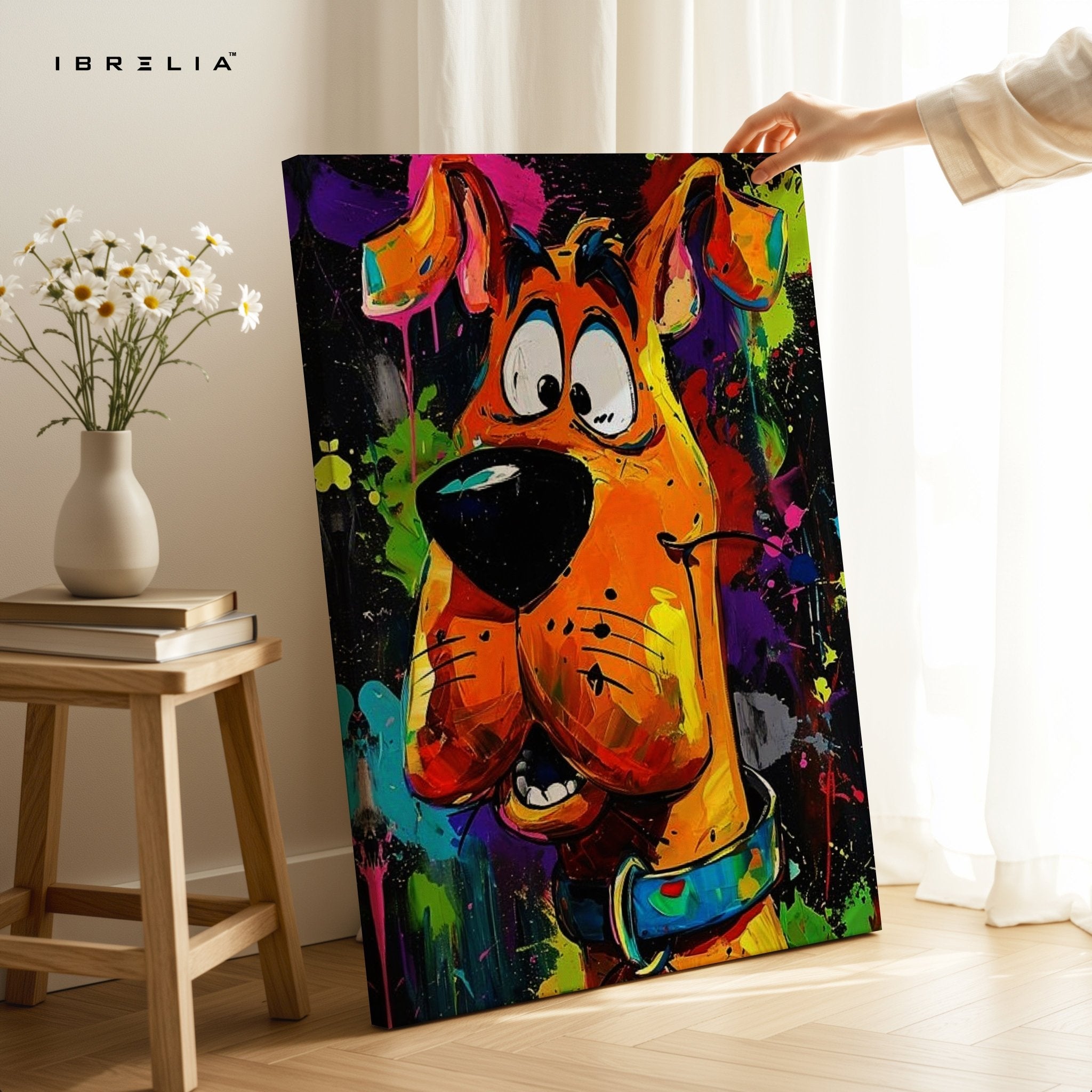 Scooby - Doo Graffiti Wall Frame | 4K Ultra Wrap Frame Wall Art in Pakistan | IBRELIA™ - IBRELIA