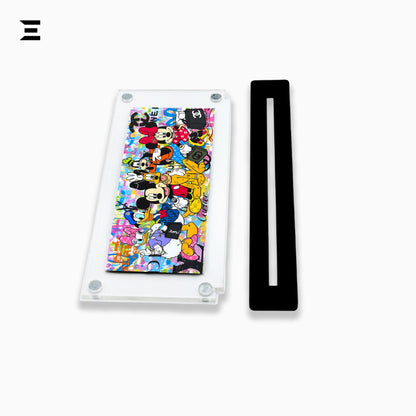 Premium Magnetic Acrylic Frame with Black Base – Mickey, Minnie, Donald, Daisy, Goofy & Pluto Pop Art IBRELIA