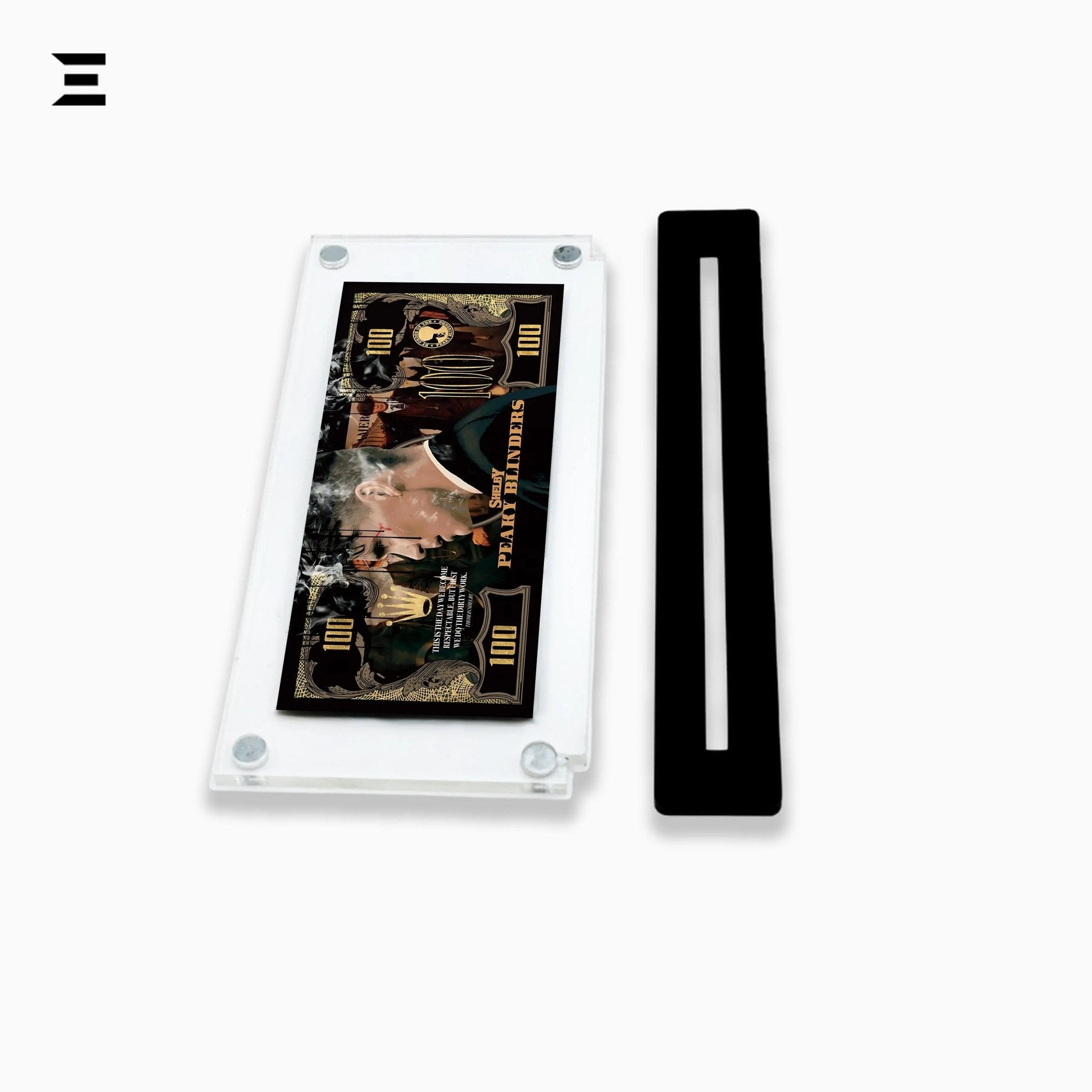 Premium Magnetic Acrylic Frame with Black Base – Peaky Blinders Black & Gold Edition - IBRELIA