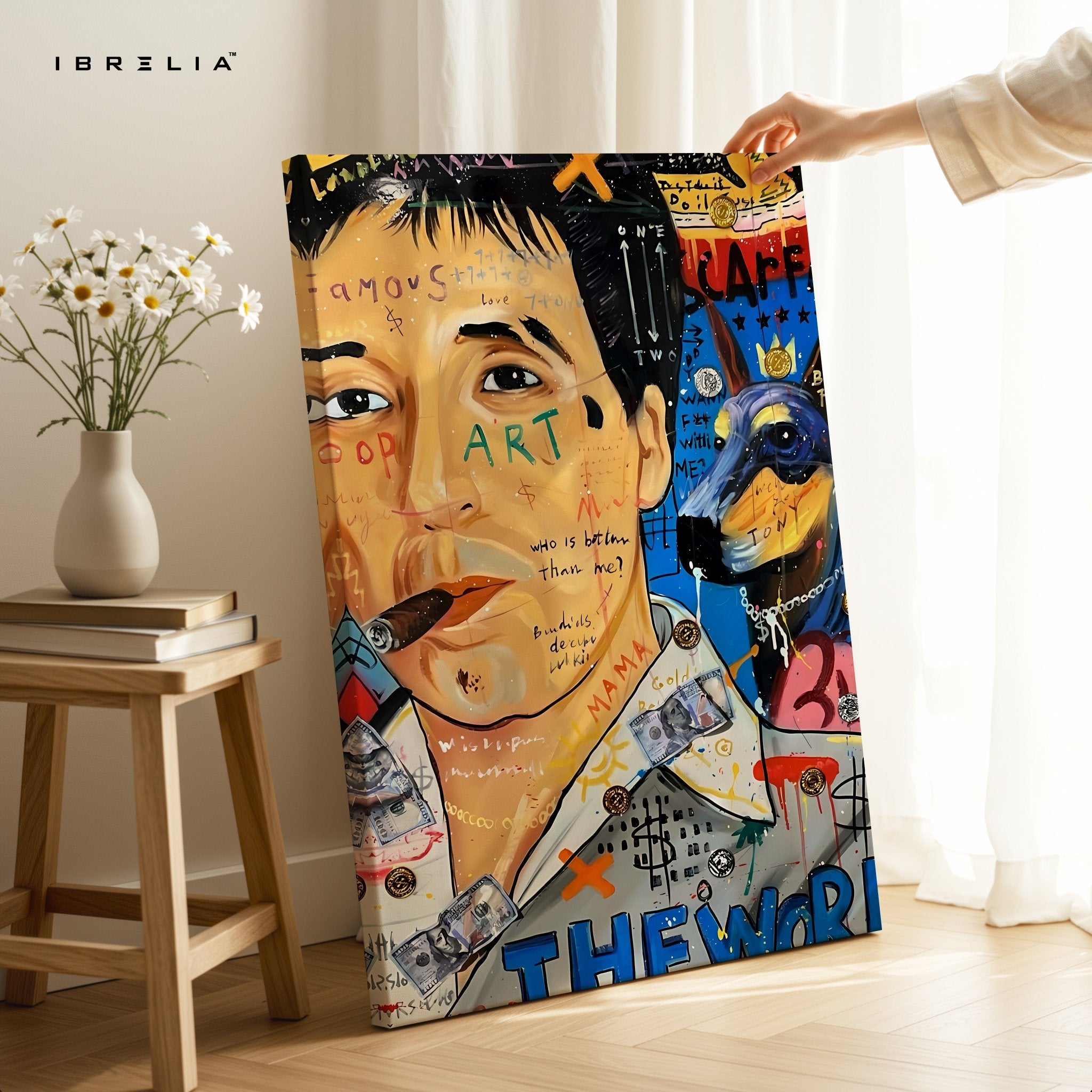Tony Montana “The World Is Yours” Graffiti 4K Wall Art in Pakistan | IBRELIA™ - IBRELIA