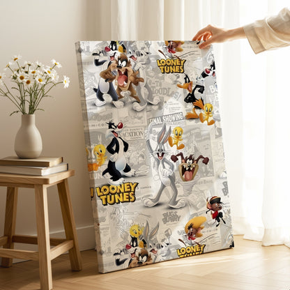 Looney Tunes Collage Wall Frame | 4K Ultra Wrap Frame Wall Art in Pakistan | IBRELIA™ - IBRELIA