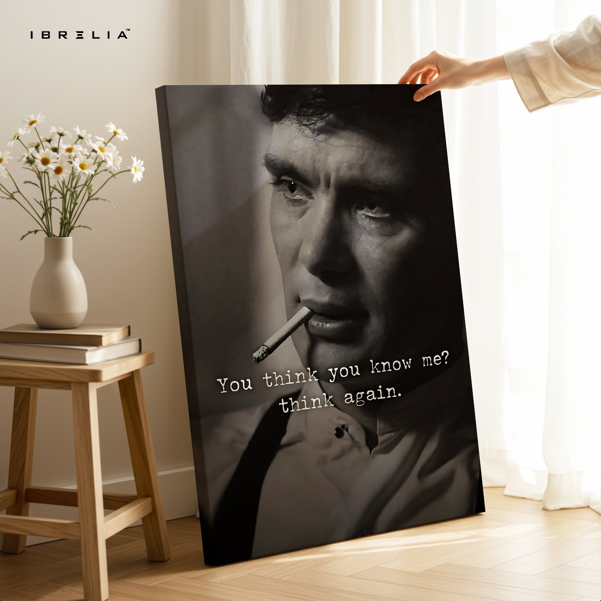You Think You Know Me? Think Again – Cinematic Noir Wall Frame | 4K Ultra Wrap Frame Wall Art in Pakistan | IBRELIA™ - IBRELIA