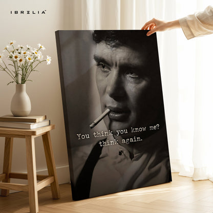 You Think You Know Me? Think Again – Cinematic Noir Wall Frame | 4K Ultra Wrap Frame Wall Art in Pakistan | IBRELIA™ - IBRELIA