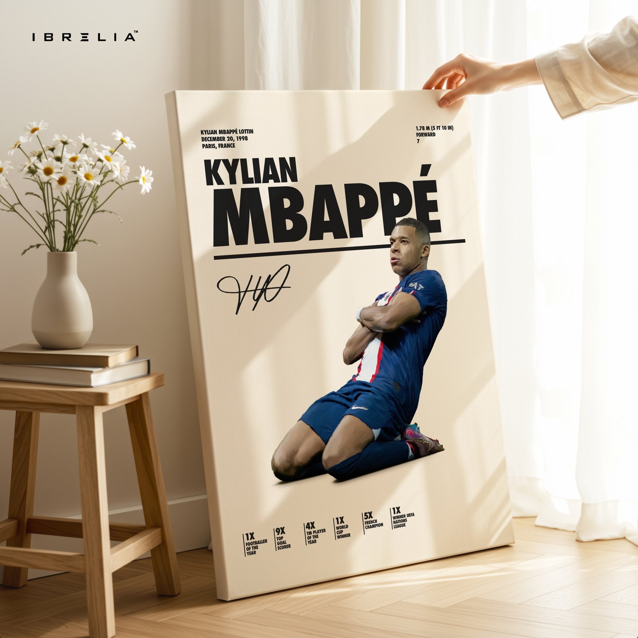 Kylian Mbappé France Celebration – 4K Ultra Wrap Frame Wall Art in Pakistan | IBRELIA™ - IBRELIA